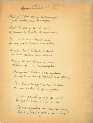 COCTEAU JEAN (1889-1963). 
10 autographed POETHS, [1917-1925]; 10 pages in-4 or in-fol.



Set...