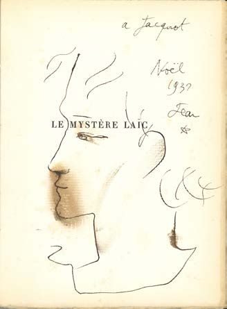 COCTEAU JEAN (1889-1963). 3 works, with mailings and DRAWINGS for Jean MARAIS.
Poetry...