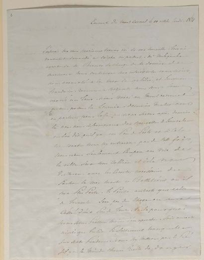 LAMARTINE Alphonse de (1790-1869). 191 L.A.S or L.A. (the first ones signed "Alphonse...