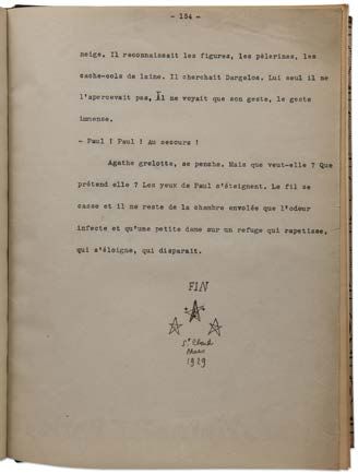 COCTEAU JEAN (1889-1963). TAPScript with autograph ADDITIONS and CORRECTIONS, Les...