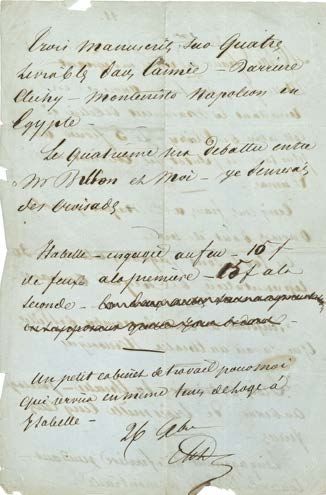 DUMAS père Alexandre (1802-1870). L.A.S. «AD», 26 décembre [1850, à Charles-Louis...