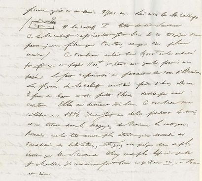 STENDHAL (1783-1842). 14 L.A.S. or L.A. (mostly signed with fancy names, 2 "H. Beyle"),...