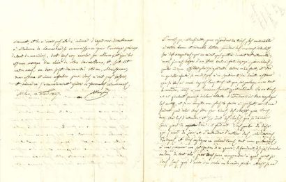 [LAMARTINE Alphonse de (1790-1869)]. Correspondence received by Lamartine, M, about...