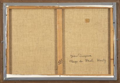 Jean DUQUOC (1937) Plage du Ster Kerity 

Huile sur toile. 

Signée en bas à gauche.

Titrée...