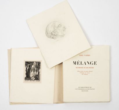 VALERY, Paul Mélange de Prose et de Poésie. Album illustré d'images sur cuivre de...