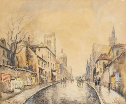 FRANK-WILL (1900-1951) Paris.

Watercolor on paper.

Signed lower left and located...