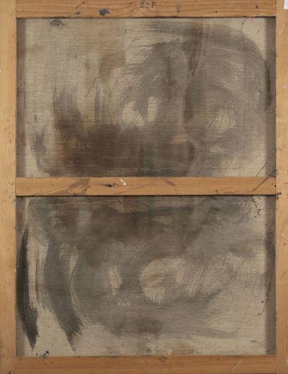 JEAN-CLAUDE DRAGOMIR (1931-1965) Paysage.

Huile sur toile.

Signée en bas à gauche.

73...