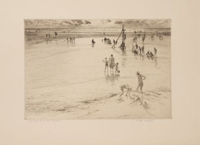 Edgar CHAHINE (1874-1947) Low Tide, 1931.

Drypoint on paper.

Artist's proof.

Signed...