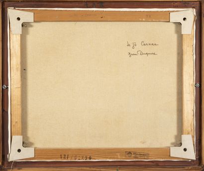 Jean DUQUOC (1934) Le Pô de Carnac. 

Huile sur toile 

Signée en bas à gauche.

Titrée...