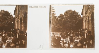 Léon GAUMONT et Cie - Ingénieurs et constructeurs. Stereoscopic viewing post with...