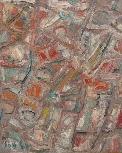 David LAN-BAR (1912-1987) Untitled.

Oil on canvas.

Signed lower left and numbered...