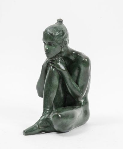 Jacques Le Nantec (1940) Brigitte, 1990.

Proof in bronze with green patina.

Signed,...