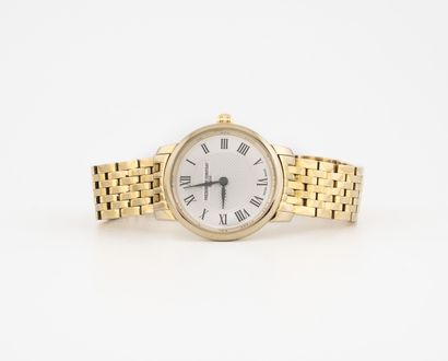 FREDERIQUE CONSTANT Lady's wrist watch in gold metal and steel. 

Round case.

Dial...