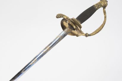 FRANCE, époque Restauration (1814-1830) Épée d'officier d'Etat Major, d'après un...