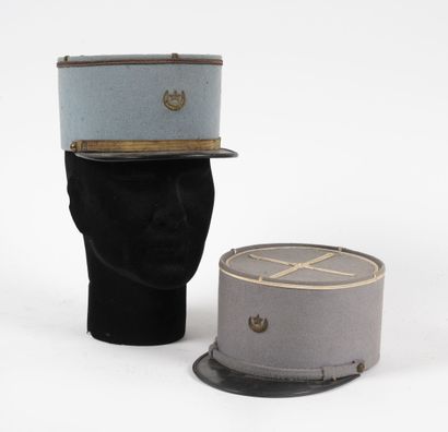Lot of 2 African Army kepi, one of which...