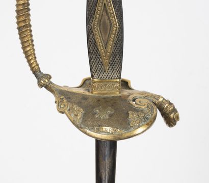 FRANCE, époque Restauration (1814-1830) Épée d'officier d'Etat Major, d'après un...