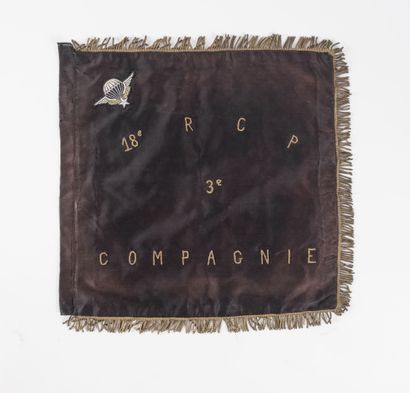 Embroidered pennant of the 3rd Company of...