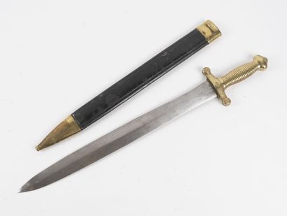 null Glaive model 1831.

One-piece brass handle.

Blade dated on the heel: Lebat...