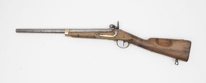 FRANCE, premier tiers du XIXème siècle (modifié) Fusil à silex modifié à percussion...