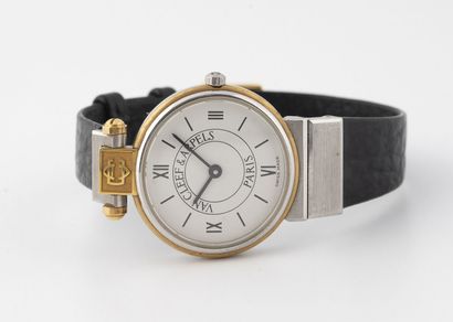 VAN CLEEF & ARPELS, "Collection n°22". Ladies' watch in steel and gold-plated steel....