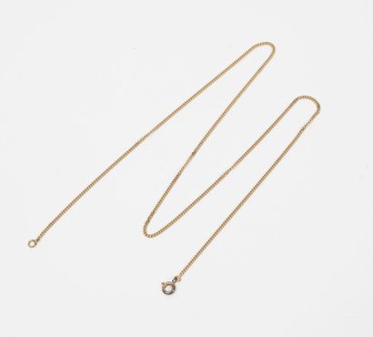 Necklace in yellow gold (750).

Weight :...