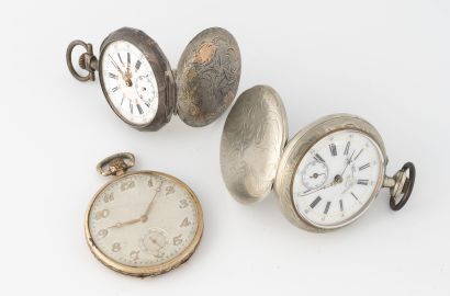 Lot of three pocket watches including: a...