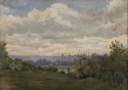 Albert Edmond SARDIN (1874-1947) Landscape with a pond.

Oil on cardboard.

Signed...