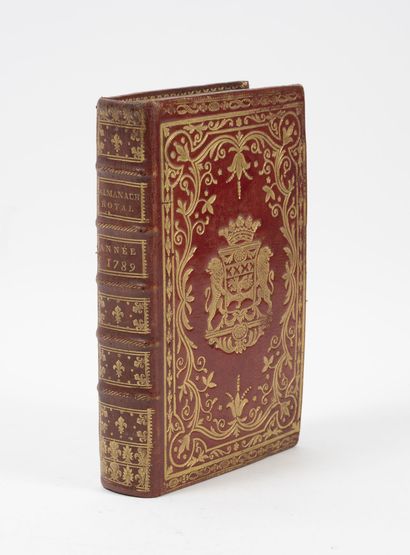 null Royal Almanac common year 1789.

Debure, son-in-law of the late Mr. D'Houry.

In-4.

Bound...