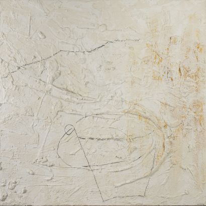 Avivit BALLAS (1960) Duo, 1998.

Dytic. 

Mixed media on canvas. 

Signed and dated...
