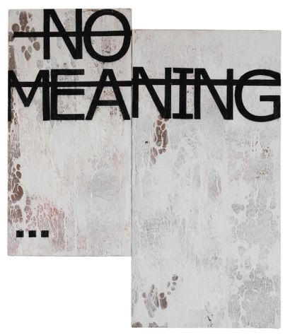 RERO (NÉ EN 1983) No meaning, 2012
Peinture aérosol et acrylique sur toile, diptyque...