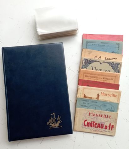 FRANCE, différents thèmes, XXème siècle Pages et vrac de cartes postales en noir...