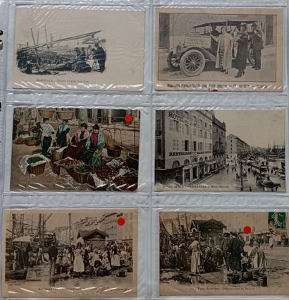 FRANCE, Sausset les Pins, Marseille... premier tiers du XXème siècle Album de cartes...