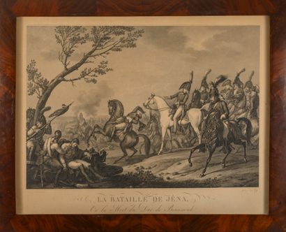 D'après Carle VERNET (1756-1838) Quatre gravures représentant des batailles du Premier...