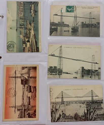 FRANCE, Marseille, premier tiers du XXème siècle Album and detached pages of postcards...