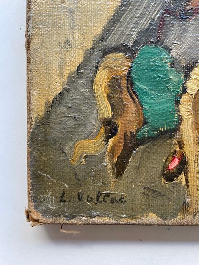 Louis VALTAT (1869-1952) Chatons de noisetiers, circa 1920.
Huile sur toile.
Signée...