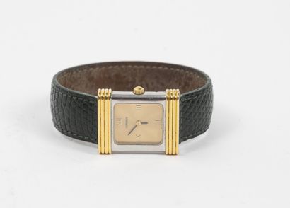 OJ PERRIN Montre bracelet de dame, modèle Steel bicolore, en acier et acier doré....