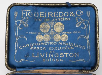LIVINGSTON, Suissa Chronomètre méridien de poche en or rose (750).

Couvercle arrière...