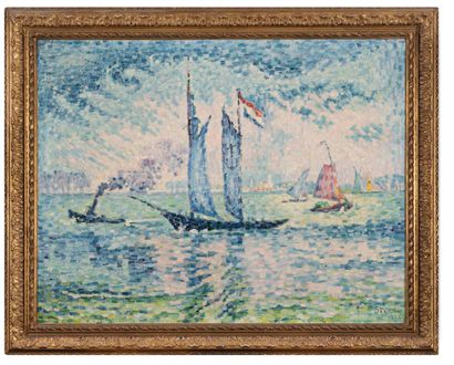 Paul SIGNAC (1863-1935) 
Pilot of the Meuse, 1924.

Oil on canvas.

Signed and dated...