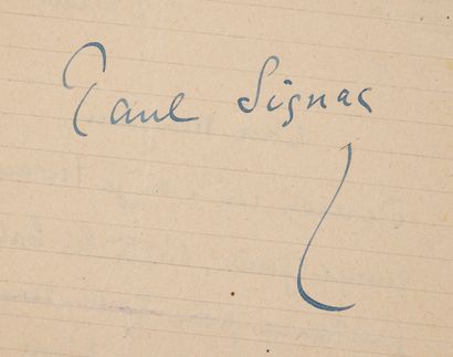 Paul SIGNAC (1863-1935) 
Pilote de la Meuse, 1924.

Huile sur toile.

Signée et datée...