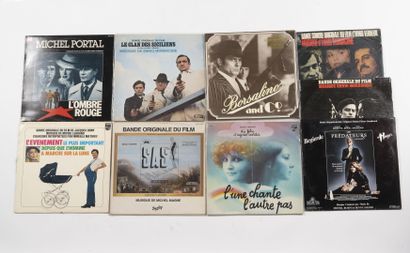 null OST french movies with 10x Lps + 1 EP of 'Jules et Jim', Philips 432-728 (VG/...
