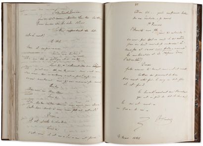 FLAUBERT Gustave (1821-1880). 
MANUSCRIT autographe signé « Gve Flaubert », Loys...