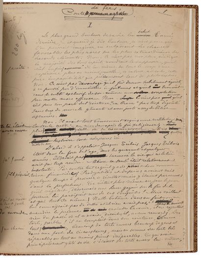 VERLAINE Paul (1844-1896). 
COLLECTION of 6 autograph MANUSCRIPTS, 4 of them signed,...
