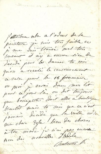 HORTENSE DE BEAUHARNAIS (1783-1837) fille de Joséphine de Beauharnais, adoptée par...