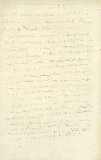 NAPOLÉON Ier (1769-1821) Empereur. 
autograph manuscript; 2 pages in-fol. in pencil...
