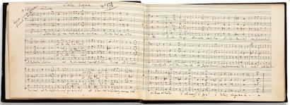 gounod Charles (1818-1893). 
MANUSCRIT MUSICAL autographe signé, [37 cantiques et...