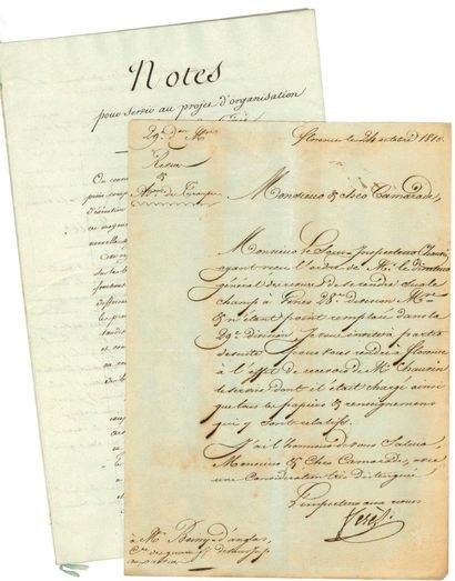 null 
14 lettres ou pièces, dont 6 L.A.S. et 5 L.S. ou P.S., 1796-1821.

Jean-Jacques-Régis...