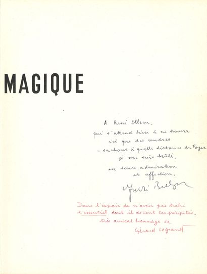 BRETON André (1896-1966).

L'Art magique...