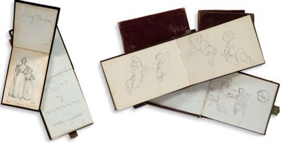 null BARRE Auguste and Albert (1811-1896 and 1818-1878).

9 Sketchbooks; 9 oblong...