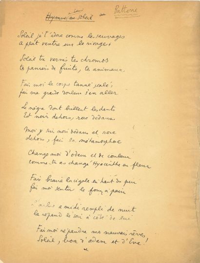 null COCTEAU Jean (1889-1963).

10 autographed POETHS, [1917-1925]; 10 pages in-4...