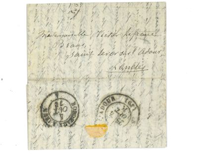 null GUERRE DE 1870.

3 lettres, 1870-1871.



Lettre (affranchissement perdu), avec...